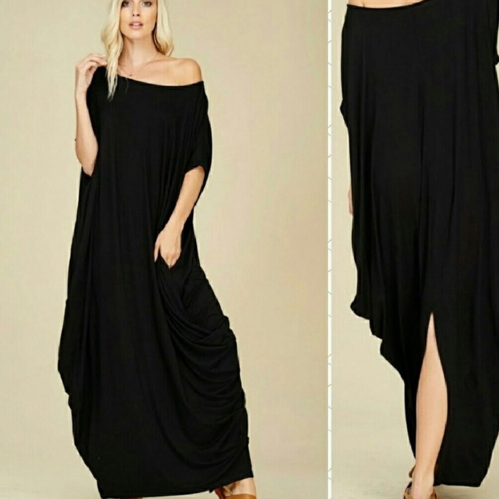 Maxi cocoon style dress